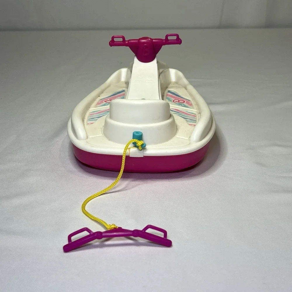VTG‎ 1997 Mattel Barbie Wave Runner Jet Ski Vehicle Water Toy Pink & White